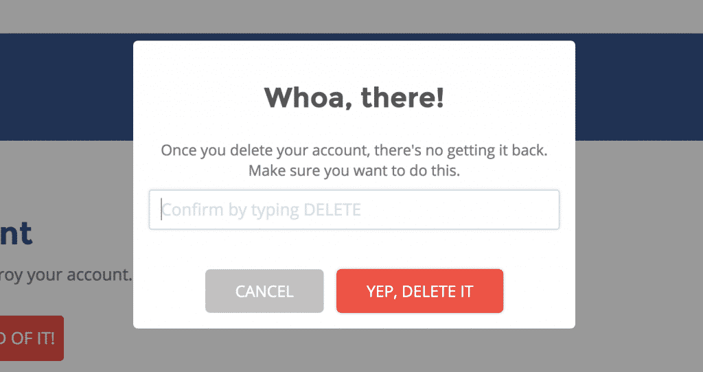 WP Delete User Accounts Warning Modal