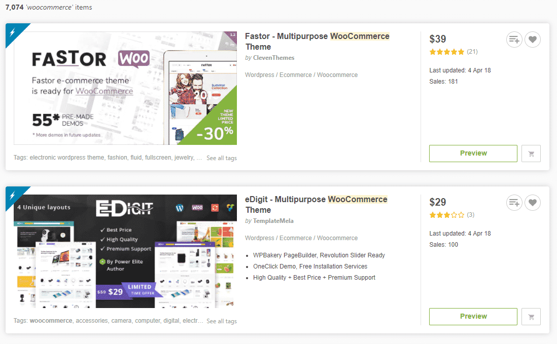 woocommerce themes